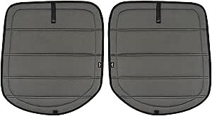 4 Season Rear Door Window Covers (Pair) for 2019 2020 2021 2022 Mercedes-Benz Sprinter (Full Plastic) - Olive Gray