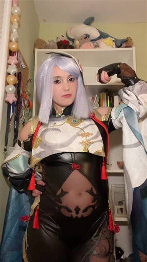 if you play genshin on na servers you should friend me :3 #genshinimpact #genshin #shenhe #cosplay #genshincosplay