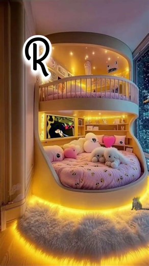 Bunk bed designsaccording to ur name first latter ☺️😘 #viralvideo#bedroomdesign#homedesign #bedroom