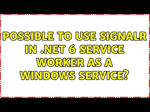 Possible to use SignalR in .net 6 service worker as a windows service?