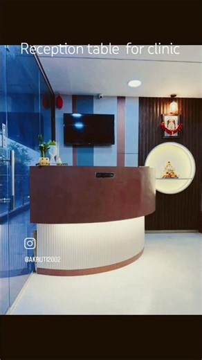 Clinic reception idea . #clinicinteriordesign