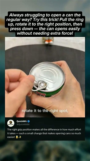 The Right Way To Open A Can — No More Struggling! 😱🥫