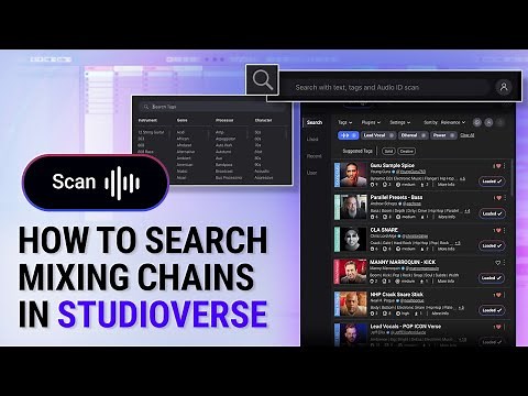 How to Search and Browse Mixing Chains in Waves StudioVerse