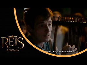 NOVELA REIS: Davi toca harpa e canta o Salmos 23 para Saul