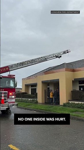 Possible tornado causes structural damage in Longview