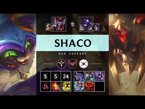 Shaco Support vs Alistar - KR Grandmaster Patch 25.18