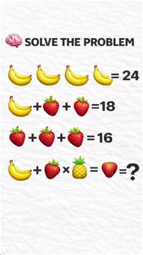 Can You Solve This Emoji Math? 🤯🧠