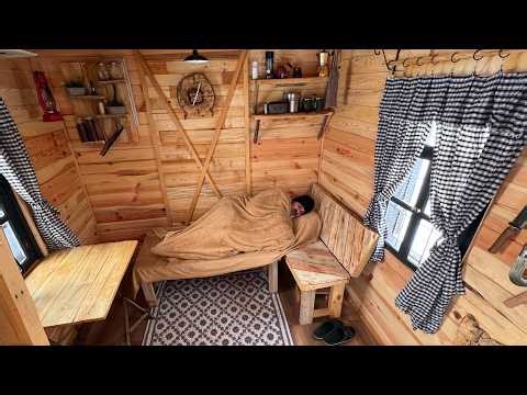 Before the Snow: I Finished the Final Preparations for Winter in the Wooden House