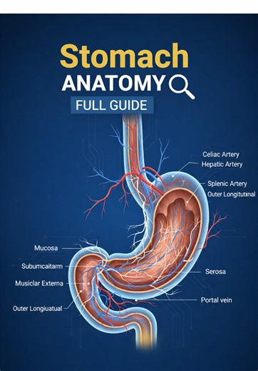 @3D MEDico @3D MEDico @3D MEDico Stomach Anatomy Explained | Structure, Layers & Blood Supply ⸻ 📄 Description A concise overview of stomach anatomy, including its structural layers (mucosa, submucosa, muscularis externa, and serosa) and major blood supply. Ideal for medical students, healthcare professionals, and anatomy enthusiasts seeking clear visual learning. ⸻ 🔖 Hashtags #StomachAnatomy #HumanAnatomy #MedicalEducation #AnatomyStudy #Gastrointestinal ⸻ 🔑 Keywords stomach anatomy, layers o