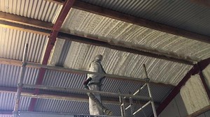 Outbuilding completed in Annaclone this week with Icynene Spray Foam Insulation. If you have a problem with condensation in your outbuildings, isnt it about time you did something about it? Call us on 028-9332-1159 to arrange a free survey. #nomessnohassle #icynene | One Step Insulation Ltd