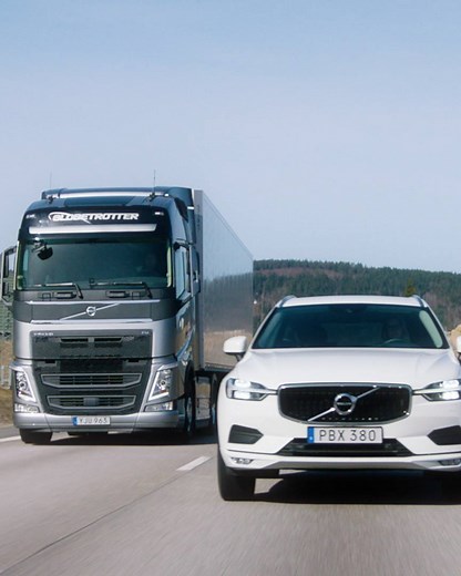 See how our new Volvo Dynamic Steering with Lane Keeping Assist safety feature is designed to stop trucks from drifting into another lane. This helps create a safer environment for all road users. | Volvo Trucks