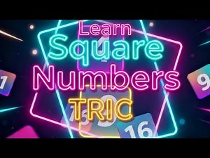 ✨ Learn Square Number Trick Fast! 🔢 Easy Math Hack to Square Numbers 🚀
