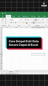 Entri Data pake cara ini biar di kira Pro sama bos! 📌 Follow akun ini buat dapet tips excel kaya giji! #teknologi #excel #microsoftoffice #tipsexcel #exceltricks