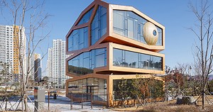 moon hoon completes 'MARS' building in south korea with its own 'mini pantheon'