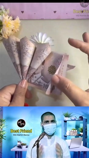 The perfect way to gift money this Eid! 💸 #shorts #moneyflower #giftideas #diycraft #eidgifts