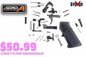 Aero Precision AR-15 Complete Lower Receiver Parts Kit - $50.99 Limit 5 Per Household