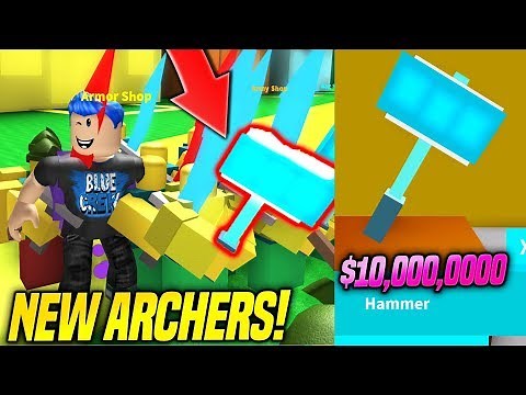 I BOUGHT THE MOST EXPENSIVE HAMMER AND ARCHERS IN ARMY CONTROL SIMULATOR UPDATE!! (Roblox)