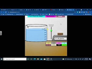 Determining the Density value of Solid objects using Water Displacement Method