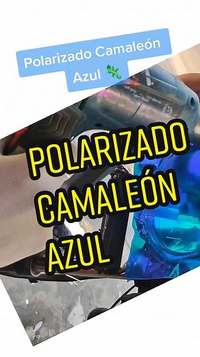 Polarizado Camaleón Azul para Moto: ¡Brilla como un Camaleón!