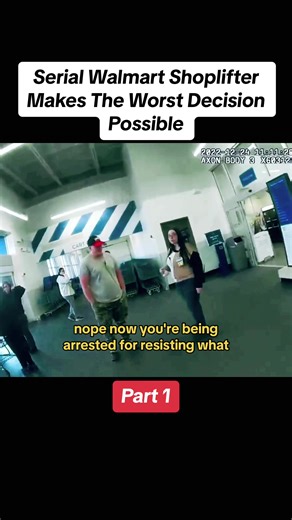 Serial Walmart Shoplifter Caught by Police Officers