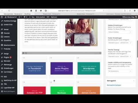 WordPress: Theme Enfold Layout Editor Tutorial