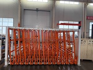 [Hot Item] Vertical Roll-out Sheet Rack System - Heavy Duty Organizer for Metal Workshop