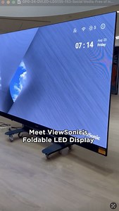 Experience innovation on the go with the ViewSonic Foldable LED...