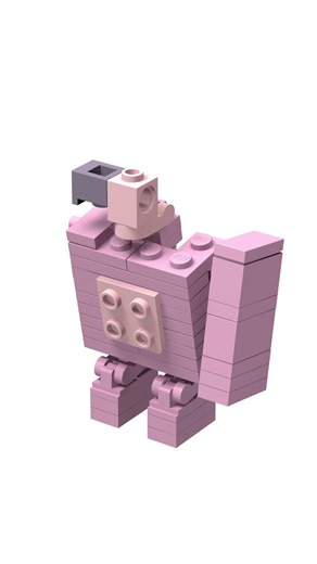 Build Axolotl Warden Minecraft With Lego #lego #minecraft #warden #incredibox #build