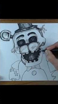 COMO CONSEGUI DESENHAR O FREDDY #desenho #drawing #fnaf