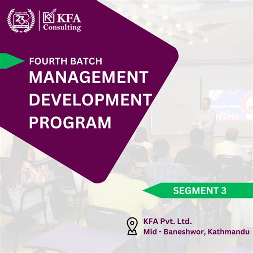 MDP 4th Batch – Segment 3 Management Development Program (MDP) is a...