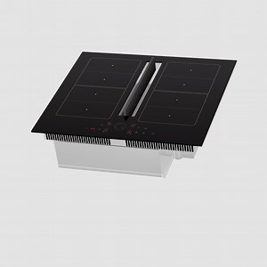 [Hot Item] High-End Induction- Downdraft Hood with Induction Hobs- Fan Motor 150W