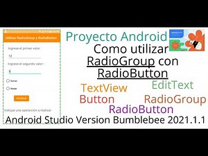 Como Utilizar RadioGroup y RadioButton en Android Studio 🆕