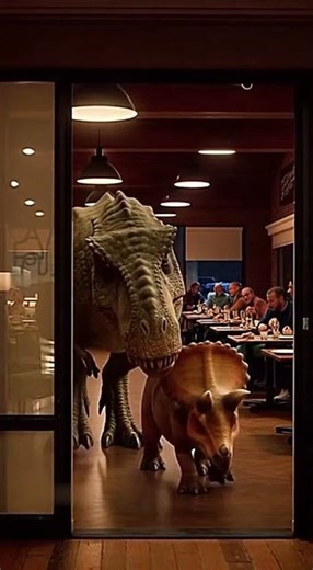 This T-Rex's Pet is a... Triceratops?! 🤯 #dinosaur