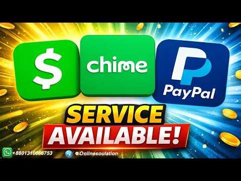 cash app| chime account | paypal account Update method .