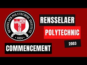 Rensselaer Polytechnic Institute (RPI) Commencement 2003 - Dr. Ben Carson commencement speaker