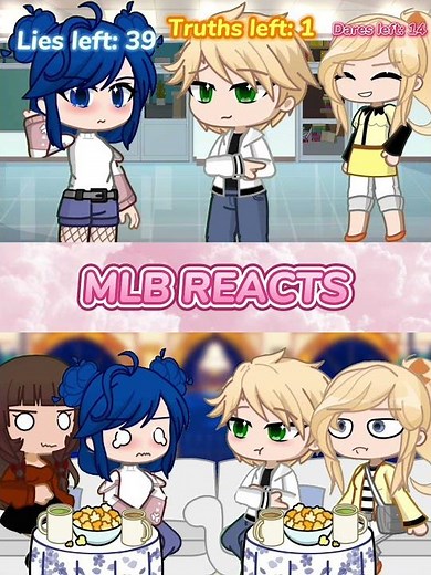 Truth or lie? 🤫 Reaction | Miraculous Ladybug | Gacha edit #shorts #gacha #meme #reaction