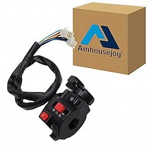 Amhousejoy 5-Function 9 Wire Chinese ATV Left Side Control Switch Assembly Kill Start Light Choke Switch for 150cc 200cc 250cc 300cc ATVs