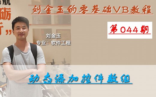 零基础VB教程044期：动态添加控件数组