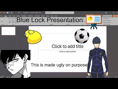 Blue Lock Animation Is A PowerPoint Presentation