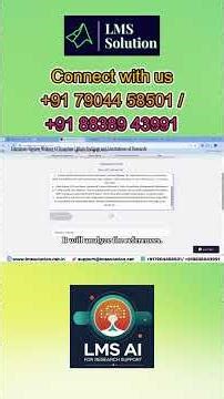 Literature Review Writing AI Template Main Findings and Limitations of Paper LMS AI for Research