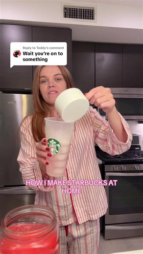 Replying to @Teddy starbucks at home #starbucksdrinks #starbucksathome #starbuckshack