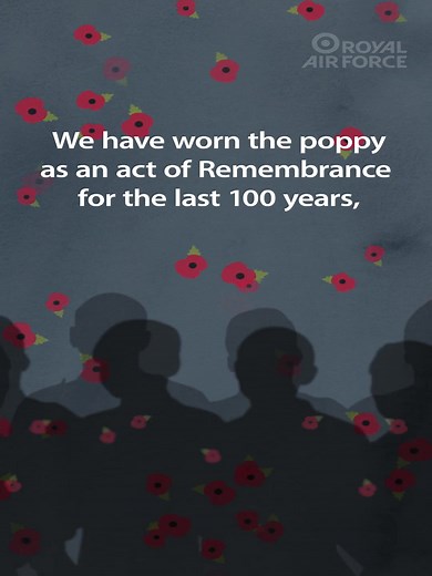 We have worn the poppy as an act of #Remembrance for over 100 years and will continue to do so. Why do you wear a poppy? #LestWeForget | Royal Air Force