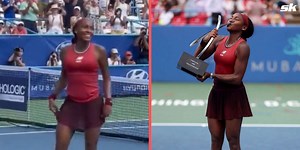 WATCH: Coco Gauff treats the crowd to fun dance moves and twirls around the court after winning her maiden WTA 500 title at Citi Open