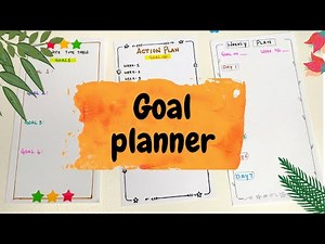 DIY GOAL PLANNER SET UP | Step by step for beginners | 12 week goal planner