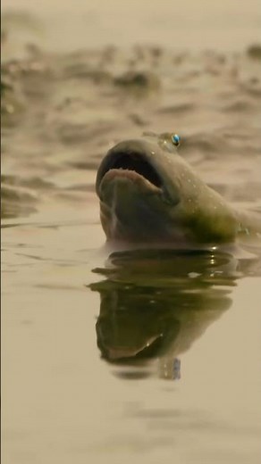 This fish breathes air. #naturepbs #spyintheocean #mudfish #fish #animalshorts