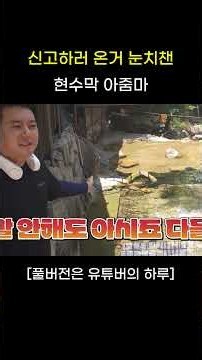 신고하러 온거 눈치챈 앵무새 현수막 아줌마