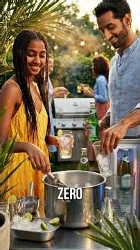 Outdoor Kitchen Bar Setup — How to Add a Beverage Station #kitchen #cooking #grill
