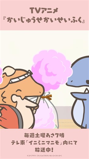 かいじゅうせかいせいふく on Instagram: "【📺公式】TVアニメ #かいじゅうせかいせいふく 第18話「夏まつりをやってみたんだが」 【📢放送情報】 毎週土曜あさ7時～ テレ東 #イニミニマニモ 内にて放送中！ 各種配信サービスも✨ 【📝あらすじ】 がおがる兄弟を誘ってぬしの家で夏まつりごっこをするめらたち。 ものすごく盛り上がって、帰って行くがおがるでしたが、となりのぬしのリアクションはーー？ 【🎙️キャスト】 ぬし： #川栄李奈 さん しゅがー： #悠木碧 さん がおがお： #福圓美里 さん がるがる： #佐藤恵 さん #かいせかアニメ"