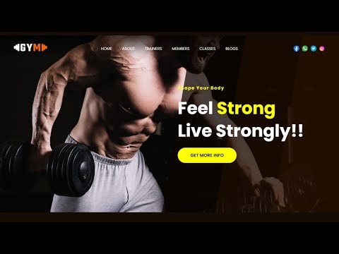 Creating A Professional GYM Website With Html And Css For A Stunning Design