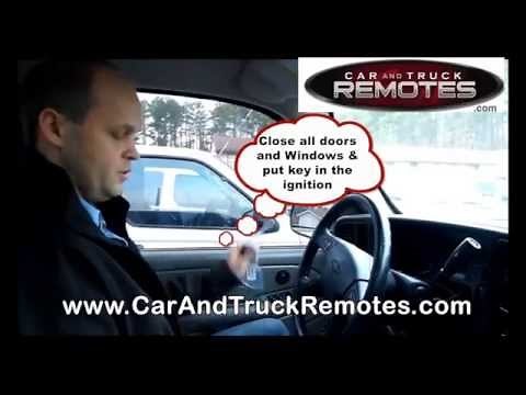 GMC Safari Van Replacment Remote Programming 2000 2005